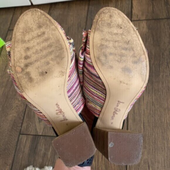 Sam Edelman Yumi Striped Bow Heeled Mule - Picture 9 of 11